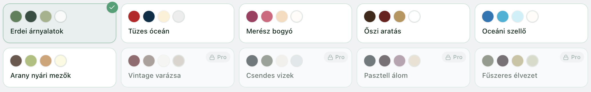 Színsémák